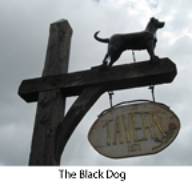 Black Dog Tavern sign